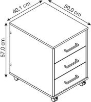 MÖBELPARTNER Ruby Rollcontainer apricot 3...