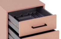 MÖBELPARTNER Ruby Rollcontainer apricot 3 Auszüge 40,1 x 50,0 x 57,0 cm