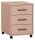 MÖBELPARTNER Ruby Rollcontainer apricot 3 Auszüge 40,1 x 50,0 x 57,0 cm