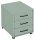 MÖBELPARTNER Ruby Rollcontainer pastellgrün 3 Auszüge 40,1 x 50,0 x 57,0 cm