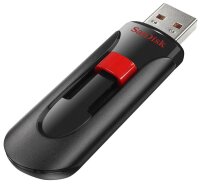 SanDisk USB-Stick Cruzer Glide schwarz, rot 256 GB, 1 St.