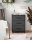 MÖBELPARTNER Ruby Rollcontainer schwarz 3 Auszüge 40,1 x 50,0 x 57,0 cm