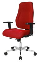 Topstar Bürostuhl Point 91, PI99GBC1 Stoff rot, Gestell alu