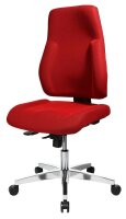 Topstar Bürostuhl Point 91, PI99GBC1 Stoff rot, Gestell alu