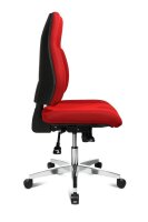 Topstar Bürostuhl Point 91, PI99GBC1 Stoff rot, Gestell alu