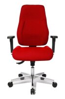 Topstar Bürostuhl Point 91, PI99GBC1 Stoff rot, Gestell alu