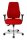 Topstar Bürostuhl Point 91, PI99GBC1 Stoff rot, Gestell alu