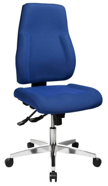 Topstar Bürostuhl Point 91, PI99GBC6 Stoff blau, Gestell alu
