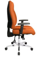 Topstar Bürostuhl Point 91, PI99GBC4 Stoff orange, Gestell alu