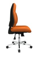Topstar Bürostuhl Point 91, PI99GBC4 Stoff orange, Gestell alu