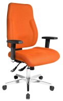 Topstar Bürostuhl Point 91, PI99GBC4 Stoff orange, Gestell alu