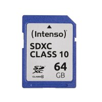 Intenso Speicherkarte SDXC-Card Class 10, 64 GB, 1 St.
