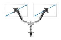 DIGITUS Monitor-Halterung DA-90353 silber für 2...