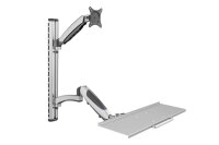 DIGITUS Monitor-Maus-Tastatur-Halterung DA-90354 silber...