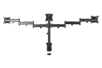 DIGITUS Monitor-Halterung DA-90362 schwarz für 3 Monitore, Tischklemme
