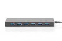 DIGITUS USB-Hub DA-70241-1 7-fach grau