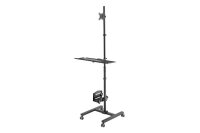 DIGITUS Monitor-Maus-Tastatur-Halterung DA-90374 schwarz...