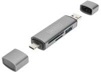 DIGITUS Multi-microSD, SD-Kartenleser silber