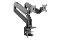 DIGITUS Monitor-Halterung DA-90427 schwarz für 2 Monitore, Tischklemme