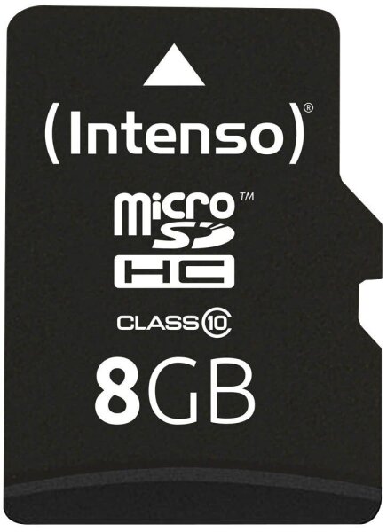 Intenso Speicherkarte microSDHC-Card Class 10, 8 GB, 1 St.