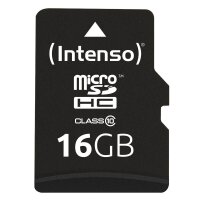 Intenso Speicherkarte microSDHC-Card Class 10, 16 GB, 1 St.