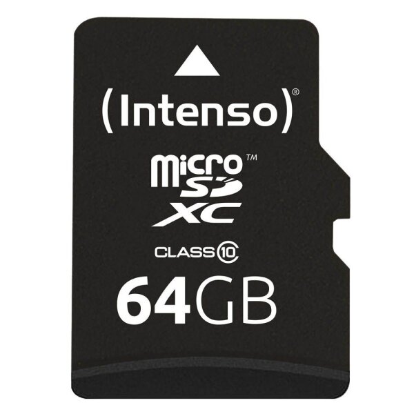 Intenso Speicherkarte microSDXC-Card Class 10, 64 GB, 1 St.