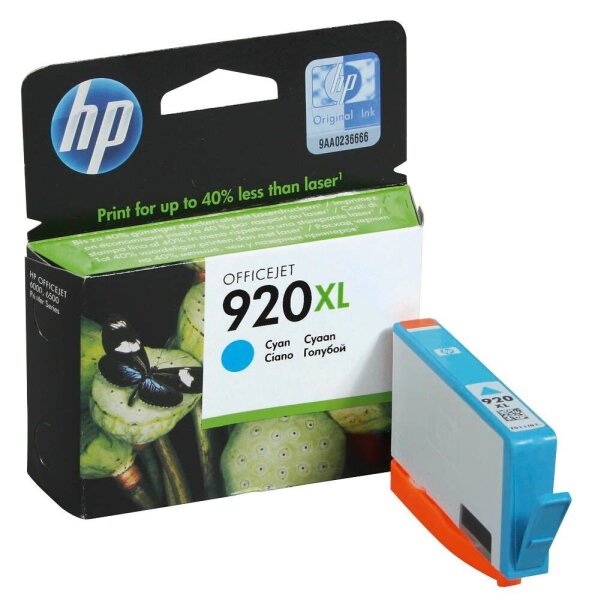 HP 920XL (CD972AE) cyan Druckerpatrone