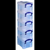Really Useful Box Aufbewahrungsbox 0,14 l transparent 9,0 x 6,5 x 5,5 cm, 1 St.