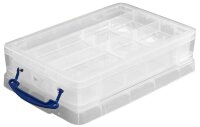 Really Useful Box Aufbewahrungsbox 4,0 l transparent 39,5 x 25,5 x 8,8 cm, 1 St.