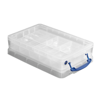 Really Useful Box Aufbewahrungsbox 4,0 l transparent 39,5 x 25,5 x 8,8 cm, 1 St.