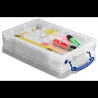 Really Useful Box Aufbewahrungsbox 4,0 l transparent 39,5 x 25,5 x 8,8 cm, 1 St.