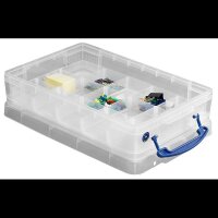 Really Useful Box Aufbewahrungsbox 4,0 l transparent 39,5 x 25,5 x 8,8 cm, 1 St.