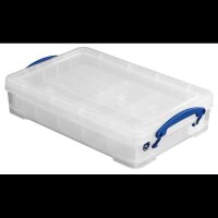 Really Useful Box Aufbewahrungsbox 4,0 l transparent 39,5 x 25,5 x 8,8 cm, 1 St.
