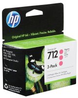 HP 712(3ED78A) magenta Druckerpatronen, 3er-Set