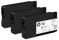 HP 712(3ED78A) magenta Druckerpatronen, 3er-Set