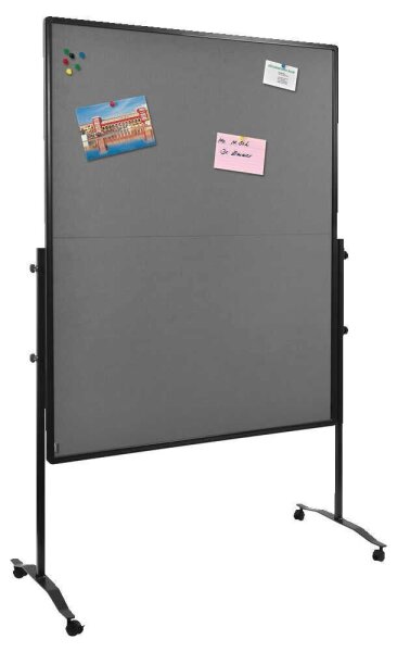Legamaster Moderationswand PREMIUM PLUS klappbar 120,0 x 150,0 cm grau