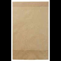 flexiPAK Faltentaschen classic eco Fixverschluss ca. DIN D4 ohne Fenster natur mit 5,0 cm Falte, 300 St.