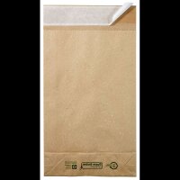 flexiPAK Faltentaschen classic eco Fixverschluss ca. DIN D4 ohne Fenster natur mit 5,0 cm Falte, 300 St.