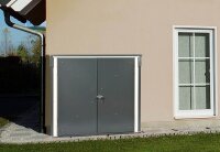 tepro Mülltonnenbox anthrazit, weiß, 1 St.