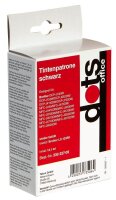 dots  schwarz Druckerpatrone kompatibel zu brother LC-123BK