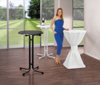 MFG Freizeitmöbel Stehtisch rund Spanplatte anthrazit 70,0 x 70,0 x 110,0 cm, 1 St.