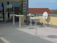 MFG Freizeitmöbel Stehtisch rund Spanplatte anthrazit 70,0 x 70,0 x 110,0 cm, 1 St.