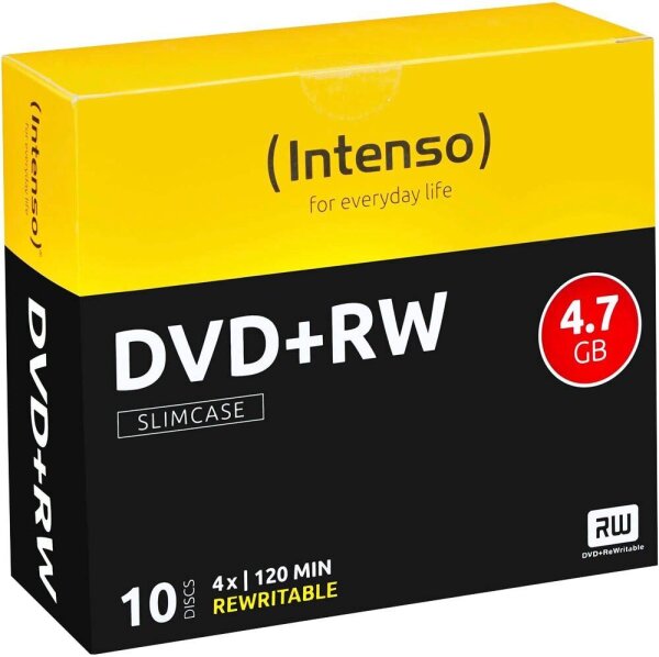 Intenso DVD+RW 4,7 GB wiederbeschreibbar, 10 St.