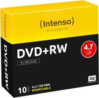 Intenso DVD+RW 4,7 GB wiederbeschreibbar, 10 St.