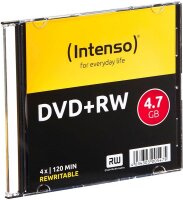 Intenso DVD+RW 4,7 GB wiederbeschreibbar, 10 St.