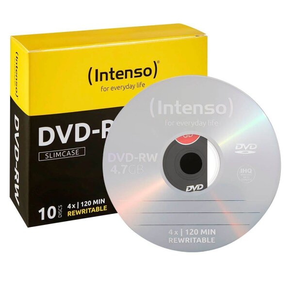 Intenso DVD-RW 4,7 GB wiederbeschreibbar, 10 St.
