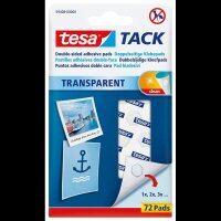 tesa TACK doppelseitige Klebepads für max. 20 g, 1,0...