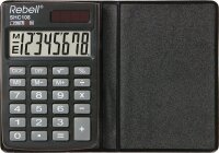 Rebell SHC108 Taschenrechner schwarz/grau