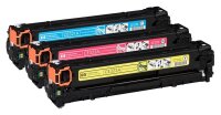 HP 128A (CF371AM) cyan, magenta, gelb Tonerkartuschen, 3er-Set