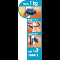 tesa Powerstrips SMALL Klebestreifen für max. 1,0 kg, 1,4 x 3,3 cm, 14 St.